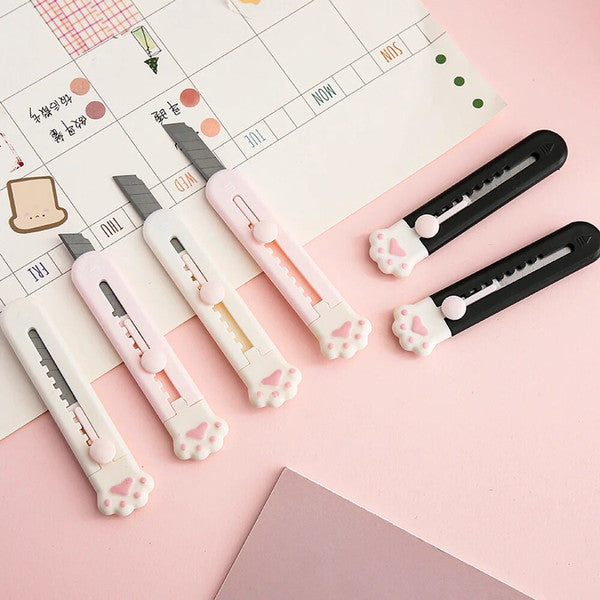 Mr.Paper Mini Portable Cat Claw Utility Knife - Creative Hand Account Decoration Tool for Art Supplies