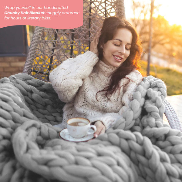 Handmade Chunky Knit Blanket