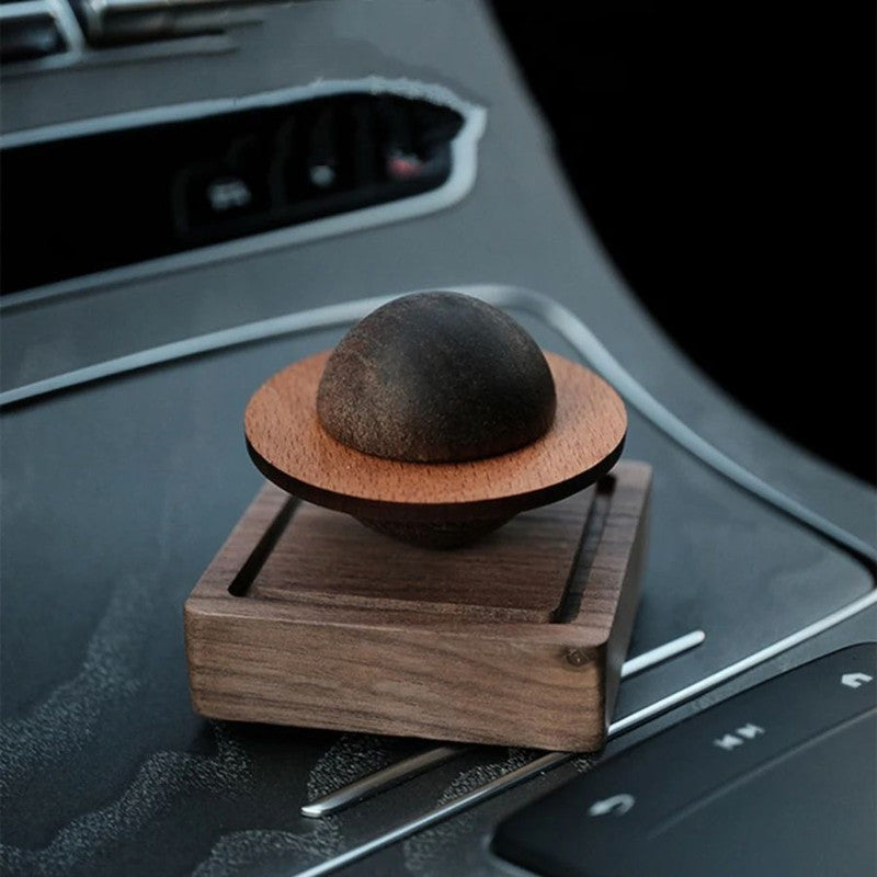 1pcs Wooden Scent Diffuser – Jupiter Shape Home Decoration, No Essential Oil, Fresh Air Gift for Dorm Room & Friends