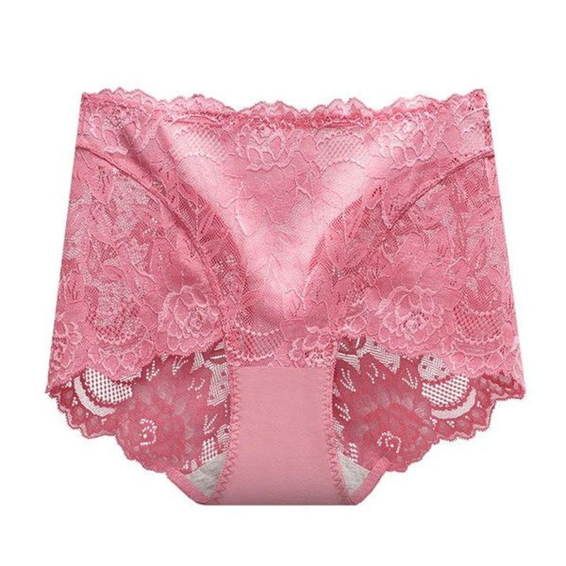 Women Floral Lace Panties Briefs Transparent High Rise Knickers Sexy Brief Underwear Ladies M-XL Brazilian Pants Erotic