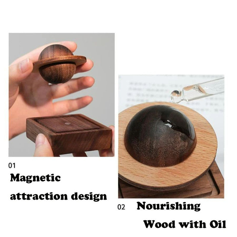 1pcs Wooden Scent Diffuser – Jupiter Shape Home Decoration, No Essential Oil, Fresh Air Gift for Dorm Room & Friends