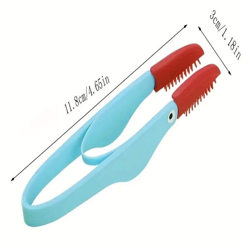 Pet Eye Cleaning Brush, Soft Silicone Head Cat Dog Tear Stain Remover, Gentle Excrement Brush for Small Pets PP+Silicone