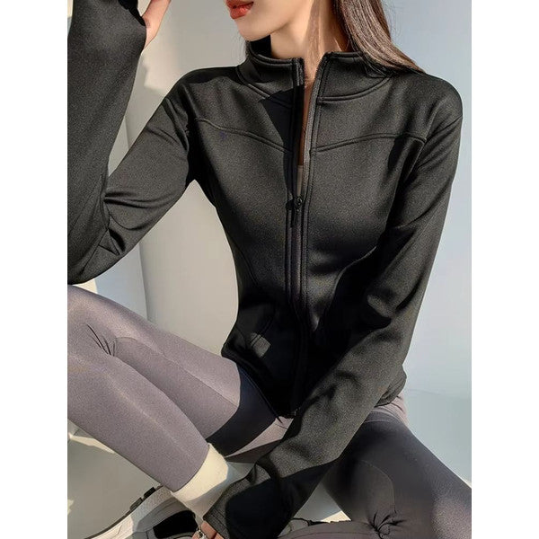 Women's Slim Fit Full-Zip Fleece Jacket – Warm, Stylish & Versatile for Winter